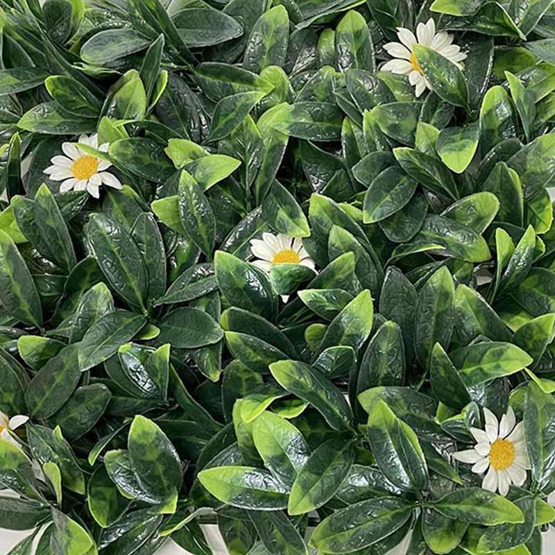 Indoor & Outdoor Plastic Floral Decor Artificial Boxwood Hedge Wall Panels